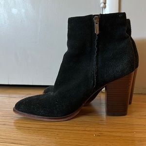 Black Velvet (worn but loved) booties
